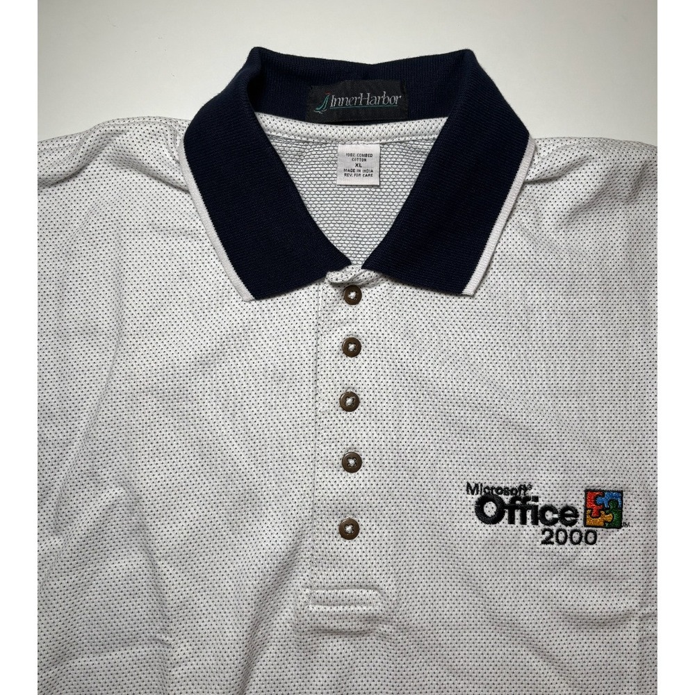 Vintage Microsoft Office 2000 Polo Shirt | XL